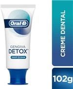 Ficha técnica e caractérísticas do produto Creme Dental Oral B Gengiva Detox Deep Clean 102g