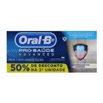 Ficha técnica e caractérísticas do produto Creme Dental Oral B Pro Saúde Advanced 70g com Desconto de 50 na 2ª Unidade