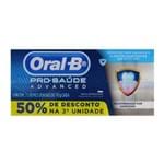 Ficha técnica e caractérísticas do produto Creme Dental Oral-B Pro Saúde Advanced 70g com Desconto de 50% na 2ª Unidade