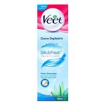 Ficha técnica e caractérísticas do produto Creme Depilatório Veet Silk & Fresh Pele Delicada 180ml
