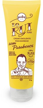 Creme Emoliente Natural Vegano Para Barbear Piatan "do Rui" 80g Sem Parabenos