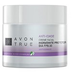 Ficha técnica e caractérísticas do produto Creme Facial Anti-idade Hidratante Protetor Dia FPS 20 50g - True Color