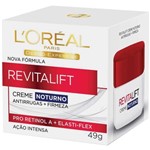 Ficha técnica e caractérísticas do produto Creme Facial Anti-idade Loréal 49g Revitalift Noturno - Loréal Paris
