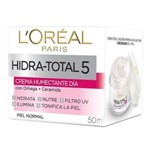 Creme Facial Loreal Hidra Total 5 Pele Normal - 50ml - (dia)