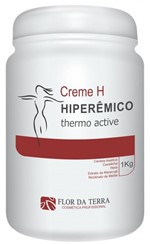 Ficha técnica e caractérísticas do produto Creme H Hiperêmico Thermo Active - Redutor de Medidas e Celulite 1Kg - Flor da Terra