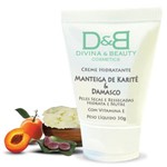 Ficha técnica e caractérísticas do produto Creme Hidratante Corporal Manteiga Karité e Damasco Divina&Beauty 30g Pele Seca