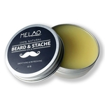 Ficha técnica e caractérísticas do produto Creme homens Organic Beard Balm Bigode Wax Styling cera de abelha Hidratante Smoothing Gentlemen Beard Cuidados