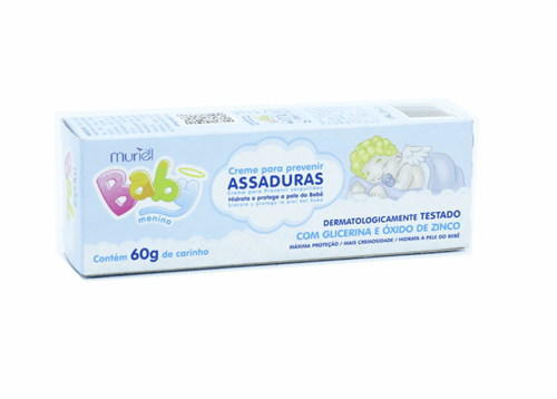 Ficha técnica e caractérísticas do produto Creme para Assaduras Menino Azul Boy 60G Muriel Baby | Produto Novo (Novo)