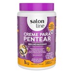 Ficha técnica e caractérísticas do produto Creme para Pentear - Salon Line Brilho Máximo - 1kg
