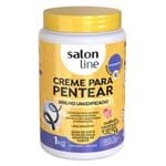 Ficha técnica e caractérísticas do produto Creme Para Pentear Salon Line - Brilho Umidificado 1kg