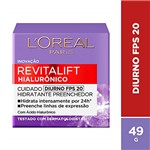 Ficha técnica e caractérísticas do produto Creme Revitalift Hialurônico Diurno Fps 20, L'Oréal Paris