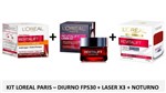 Ficha técnica e caractérísticas do produto Creme Revitalift Loreal Noturno + Diurno Fps30 + Laser X3 - L'Oreal Paris