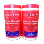 Ficha técnica e caractérísticas do produto 2 Cremes de Massagem Corporal Profissional 1kg Hidratação - Labotrat