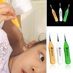 Ficha técnica e caractérísticas do produto Criança Seguro lanterna LED Earpick Ear Handle Saúde Cleaner Earwax Remover Cureta