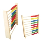 Ficha técnica e caractérísticas do produto Crianças 10-Row Contas De Madeira Abacus Contagem Quadro Ensino Ensino Matemática Brinquedo Educativo