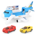 Ficha técnica e caractérísticas do produto Crianças avião de brinquedo de simulação Drone armazenamento Carros Transporte de Passageiros Inertial Sliding Plane meninos meninas miúdos Presente de aniversário