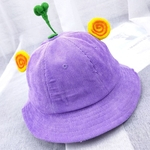 Ficha técnica e caractérísticas do produto Crianças Bebés Meninos Meninas finas protectores solares desenhos animados Sprouts de feijão forma de balde Hat