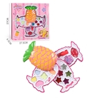 Ficha técnica e caractérísticas do produto Crianças Cosmetic Toy Maquiagem Meninas morango em forma de conjunto de jogo Pretend (quente)