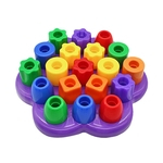 Ficha técnica e caractérísticas do produto Crianças Quebra-cabeça Educacional Brinquedo Tubo Forma Empilhamento Blocos Inteligência Brinquedos