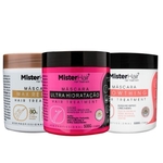 Ficha técnica e caractérísticas do produto Cronograma Capilar - Ultra Recuperação - Mister Hair 500g (Ultra + Max + Growthing)