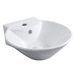 Ficha técnica e caractérísticas do produto Cuba cerâmica/porcelana/louça banheiro apoio redonda 118