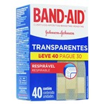 Ficha técnica e caractérísticas do produto Curativo Band-Aid Transparente C/ 40 Unidades