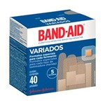 Curativo Band-Aid Variados 5 Formatos - 40un.