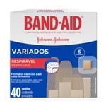 Ficha técnica e caractérísticas do produto Curativos Band Aid Johnson & Johnson Variados com 40 Unidades