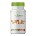 Ficha técnica e caractérísticas do produto Curcuma Longa 300Mg + Piper Nigrum 10Mg 60 Cápsulas