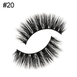 Ficha técnica e caractérísticas do produto 3D Grosso Cruz Cílios Postiços Natural Olhando Curly Long Eye Lashes Makeup Tool