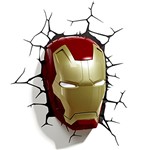 Ficha técnica e caractérísticas do produto 3D Light FX Luminária Máscara Homem de Ferro, Vermelho