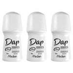 Dap S/ Perfume Desodorante Rollon 55ml (kit C/03)