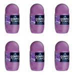 Ficha técnica e caractérísticas do produto Davene Corpo a Corpo Envolvente Desodorante Rollon 50ml - Kit com 06