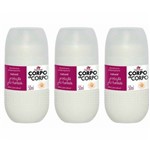 Davene Corpo a Corpo Natural Desodorante Rollon 50ml (kit C/03)