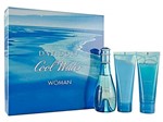 Davidoff Cool Water Woman Coffret Perfume Feminino - Edt 100 Ml + Shower Gel 75 Ml + Body Lotion 75 Ml