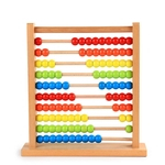 Ficha técnica e caractérísticas do produto De Madeira Do Arco-íris Abacus Abacus Números Placa De Cor Calcular Mamatical Early Learning Framework Brinquedos