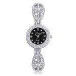 Ficha técnica e caractérísticas do produto Rose Gold Plated Women's Elegant Rhinestone Bracelet Fashion Watches D