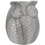 Ficha técnica e caractérísticas do produto Decorativo Cerâmica Marble Owl 13,5cmx11cmx11cm Branco