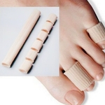 Ficha técnica e caractérísticas do produto Dedo Toe Protetores Tecido Gel Tubo Bandage Guarda alívio da dor
