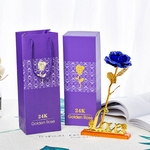 Ficha técnica e caractérísticas do produto Delicate 24K Ouro Foil Rose fo Mãe Mulheres no dia de Dia das Mães dos Namorados Gostar