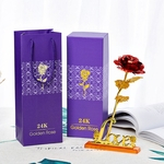Ficha técnica e caractérísticas do produto Delicate 24K Ouro Foil Rose fo Mãe Mulheres no dia de Dia das Mães dos Namorados Redbey