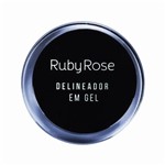 Ficha técnica e caractérísticas do produto Delineador Em Gel Black Ruby Rose