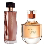Ficha técnica e caractérísticas do produto Deo Parfum Essencial Elixir Feminino, 100ml + Deo Parfum Una Feminino, 75ml