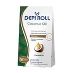 Ficha técnica e caractérísticas do produto Depilador DepiRoll Coconut Oil Cera Fria Facial Folhas Prontas com 16 Unidades (8 Pares)