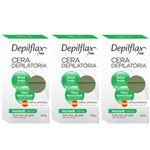 Depilflax Cera Depilatória Quente Hortelã 500g (kit C/06)