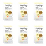 Depilflax Natural Cera Depilatória Quente 250g (kit C/06)