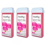 Ficha técnica e caractérísticas do produto Depilflax Rosa Cera Depilatória Rollon 100g (Kit C/03)