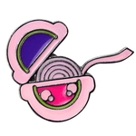 Ficha técnica e caractérísticas do produto Desenhos Animados Bubble Gum Círculo Rolo Broches Rosa Esmalte Jacket Pinos Do Emblema Caçoa O Presente