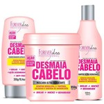 Desmaia Cabelo Forever Liss - Shampoo + Condicionador + Máscara 950g
