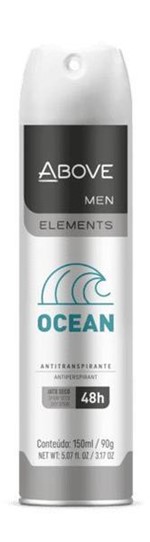 Ficha técnica e caractérísticas do produto Desodorante Above Aerosol Men Elements Ocean - 150ml